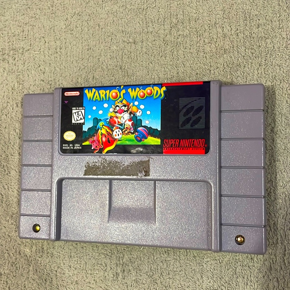 Wario’s Woods Super Nintendo Game